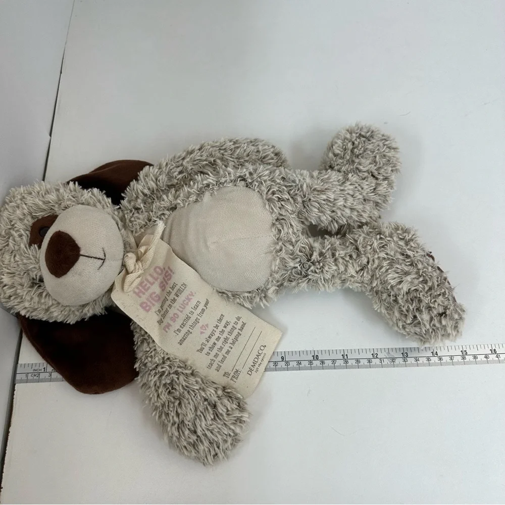 Demdaco Teddy Bear Plush Lift The Spirit Stuffed Animal Toy Hello Big Si… - Picture 7 of 15